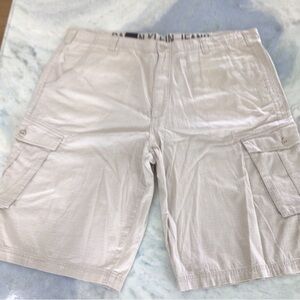 New.  Calvin Klein Shorts. Size 46. Light Tan